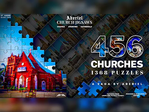 Aberiel Church Jigsaws browser game preview