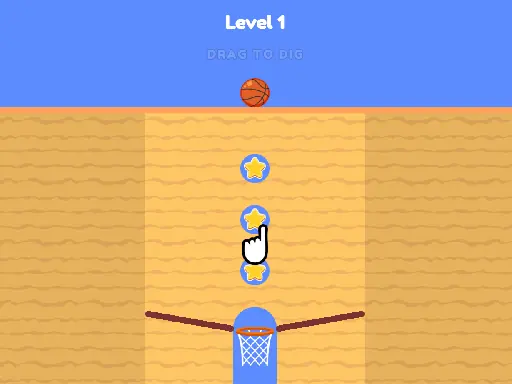 Basketball Dig browser game preview