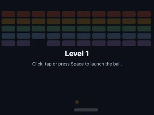 Breakout browser game preview