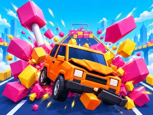 CAR SMASH OBBY 3D browser game preview