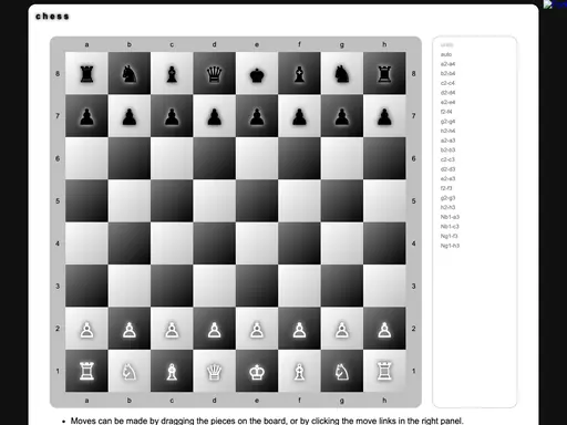 Chess browser game preview