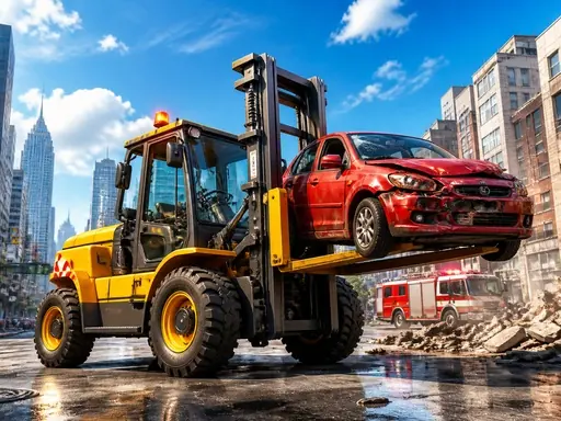 City Rescue Forklift Simulator browser game preview