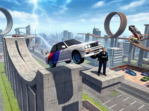 Cop Ramp Sandbox browser game preview