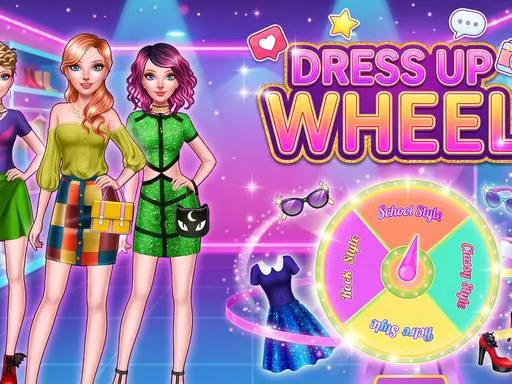 Dressup Wheel browser game preview