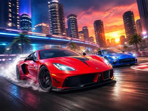 Extreme Gear Shift Racing browser game preview