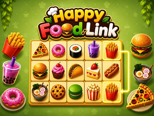 Happy Food Link browser game preview