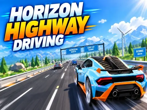 Horizon Highway Driving browser game preview