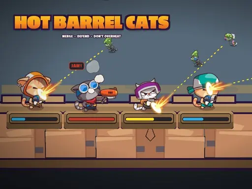 Hot Barrel Cats browser game preview
