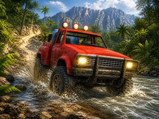 Jungle SUV Offroad Adventure browser game preview