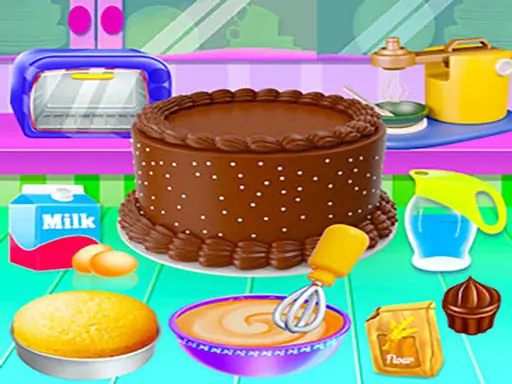 Kid Cakes Maker Cooking Bakery browser game preview