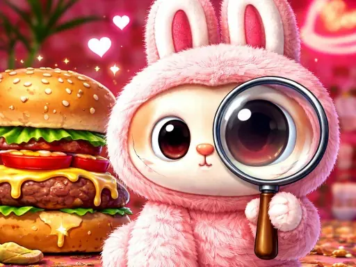 Labubu Hidden Burger browser game preview