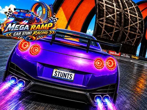 Mega Ramp Car Stunt Racing browser game preview