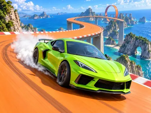 Mega Ramp Car Stunts GT Racing browser game preview