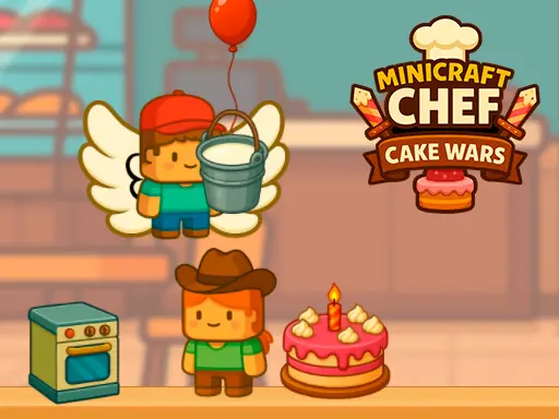 Minicraft Chef Cake Wars browser game preview