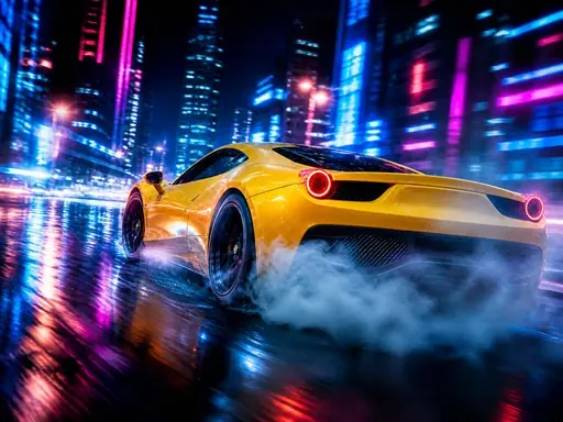Neon City Drift Racing browser game preview