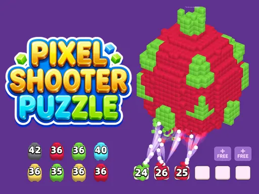 Pixel Shooter Puzzle browser game preview