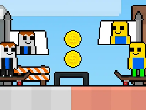 Skateboard Obby 2 Player browser game preview