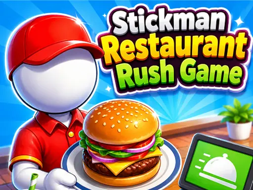 Stickman Restaurant Rush Game browser game preview