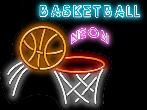 Swipe Basketball Neon browser game preview