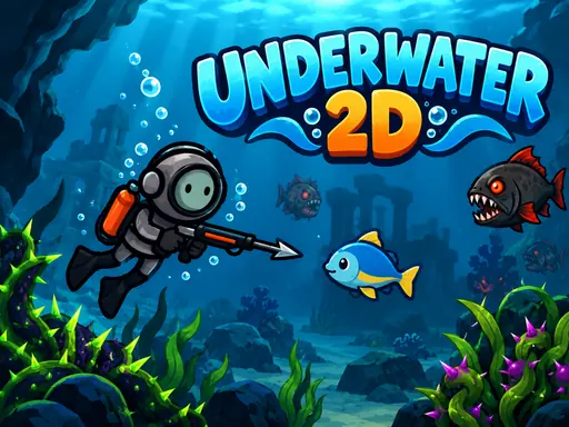Underwater 2D browser game preview